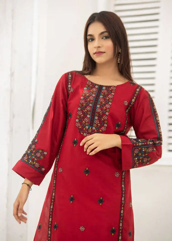 Embroidered Cotton Two-Piece art-132